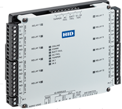HID Aero™ X300 Output Control Interface Module Controlling up to twelve general purpose outputs